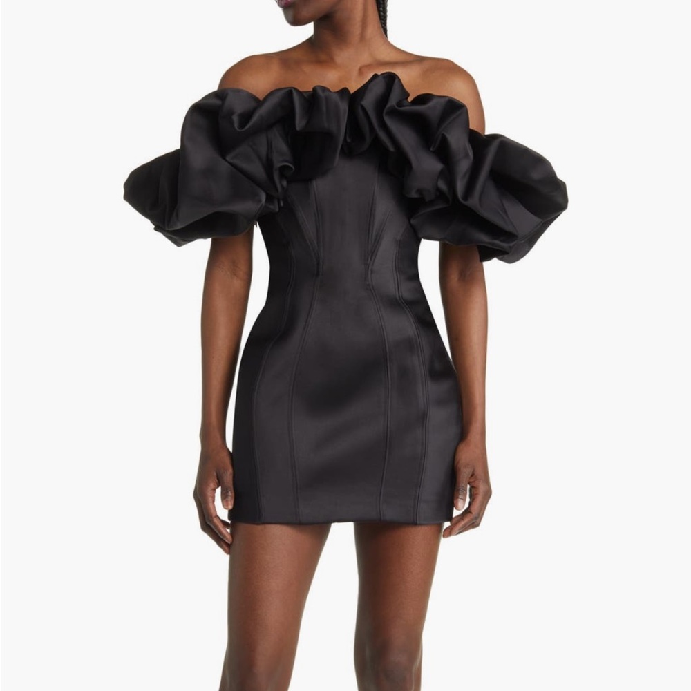 HOUSE OF CB Selena Puff Off The Shoulder Mini Dress